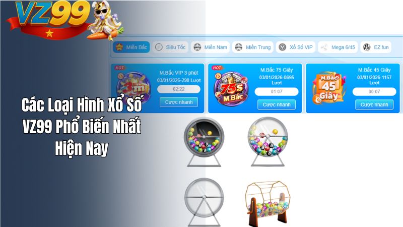 Các Loại Hình Xổ Số VZ99 Phổ Biến Nhất Hiện Nay Các Loại Hình Xổ Số VZ99 Phổ Biến Nhất Hiện Nay