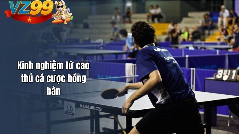 Kinh nghiệm từ cao thủ cá cược bóng bàn