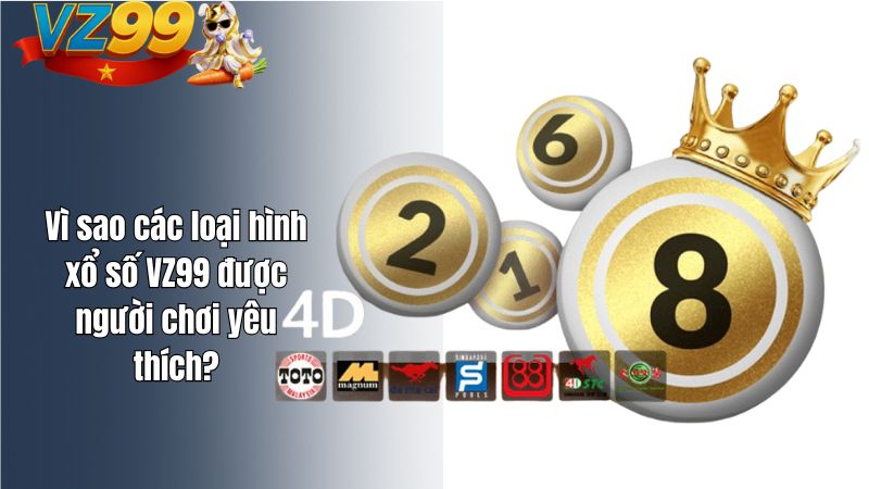 Các Loại Hình Xổ Số VZ99 Phổ Biến Nhất Hiện Nay Vì sao các loại hình xổ số VZ99 được người chơi yêu thích?